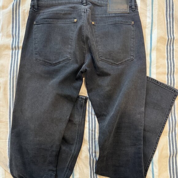 Acne Studios Max Used Black Denim Jeans Men's 31 x 32 - Picture 4 of 6